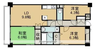 ファインドエル2新宿【5階】の間取り