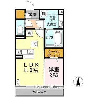 クレサージュ【1階】の間取り