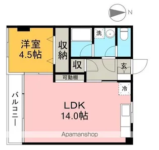 ドエール大川筋【2階】の間取り