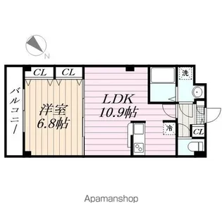 オリエンタルコート千葉中央Ⅱ【3階】の間取り