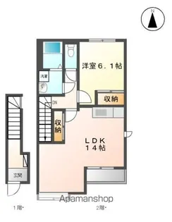 グランシャリオⅡ【2階】の間取り