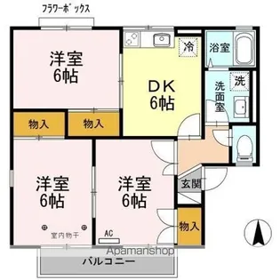 メゾン・アレイ B【2階】の間取り