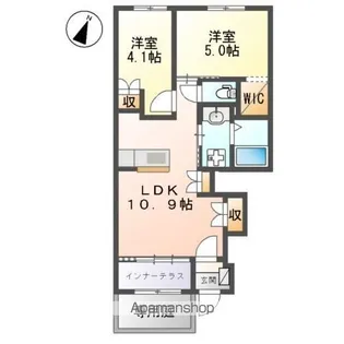 ハピネス【1階】の間取り