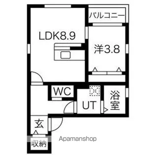 MS 西志賀【1階】の間取り