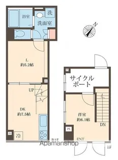 スフィア日本橋富沢町【1階】の間取り