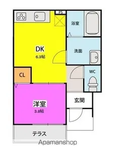 コスモパレス【1階】の間取り