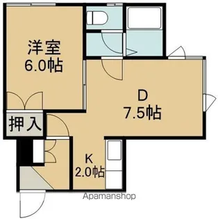 美原エクセレント【202号室】の間取り