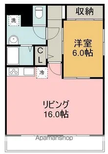 グリーンエミナンス唐山【202号室】の間取り