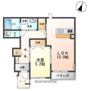 サウザンリーフ【1階】の間取り