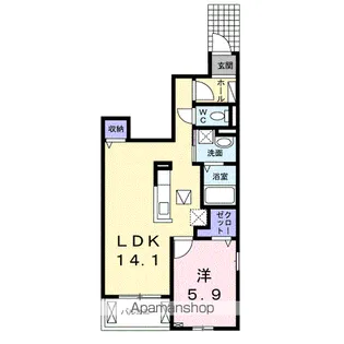 サニースクエアⅠ【1階】の間取り