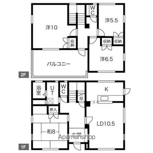 愛知県名古屋市名東区貴船1丁目【一戸建】の間取り