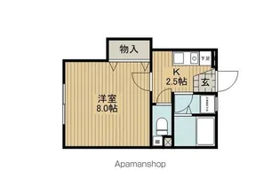 笠井ハイツ【102号室】の間取り