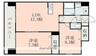 クロノス40新町Ⅲ【5階】の間取り