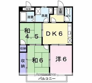 アミ・デ・コアⅤ【2階】の間取り