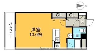 ユニティ二葉【4階】の間取り