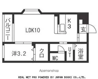 ジュネスパーク開成【106号室】の間取り