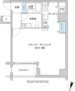カッシア神田レジデンス【1008号室】の間取り