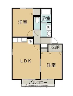 プチエクレール【B102号室】の間取り