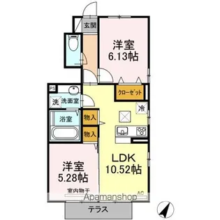 クレセント Ⅰ【1階】の間取り