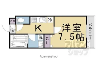 HABITACION西洞院【303号室】の間取り