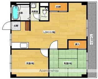 三保マンション【4階】の間取り