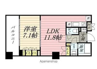 コンフォリア東池袋WEST【11階】の間取り