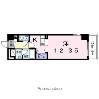 アンソレイエ・アビタシオン【3階】の間取り