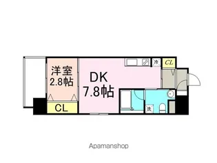 THE BLISSFUL FORT仙台駅東【3階】の間取り