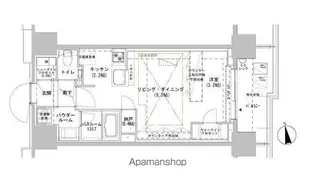パークスフィア牛込神楽坂【11階】の間取り