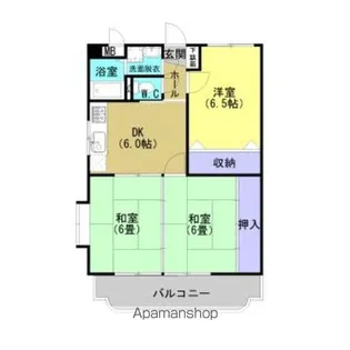 セントラルパーク西伊敷ハイム【103号室】の間取り