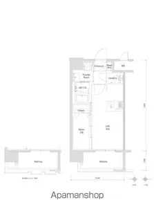 エンクレスト博多PARKSIDE【11階】の間取り