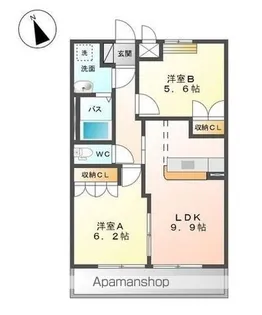 埼玉県加須市愛宕1丁目【アパート】の間取り