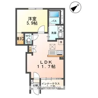 キルシュトラーセ【105号室】の間取り