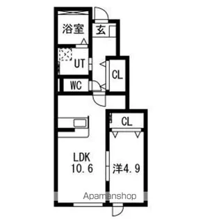 アークブリス【103号室】の間取り