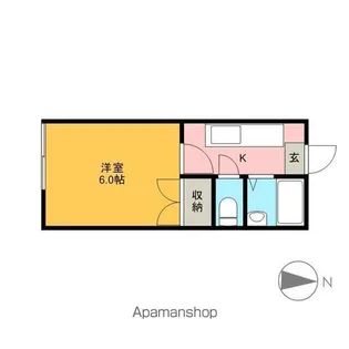 ビレッジ柏木【205号室】の間取り
