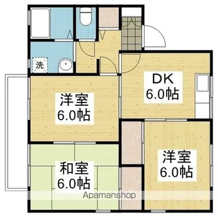 セジュール北斎院 B棟【1階】の間取り