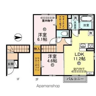 ローズガーデン エコ【2階】の間取り