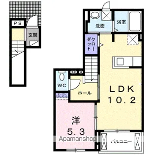 グラン フェリシア【2階】の間取り