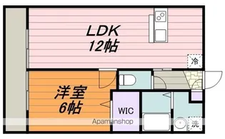 MERIDIAN松戸【102号室】の間取り