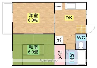 ユリハイツB【202号室】の間取り
