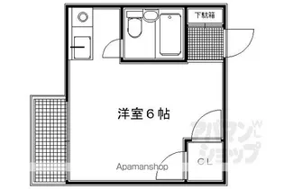 みどりやビル【302号室】の間取り