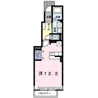 ラフレシール・ベルメゾンA【1階】の間取り