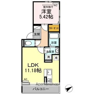 ロイヤルレジデンスA【2階】の間取り