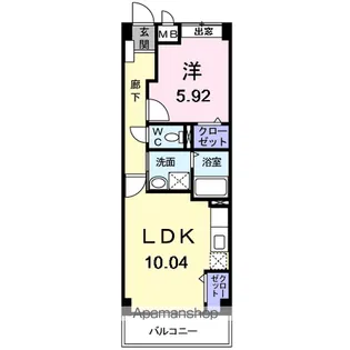 トレフル D【3階】の間取り