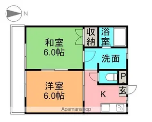 コーポ・ミレニアムB【202号室】の間取り