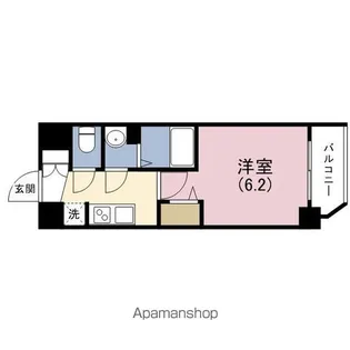 プレサンス長堀通グレイタス【3階】の間取り