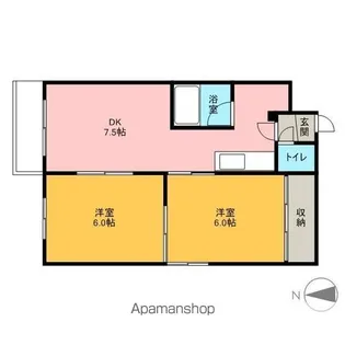 アスター南16条【4階】の間取り