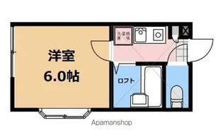 ロッシェル若松2号棟【201号室】の間取り