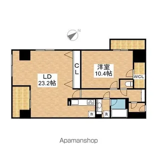 カスタリア伏見【11階】の間取り