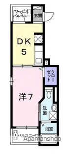 ラ・ポール筒井【3階】の間取り